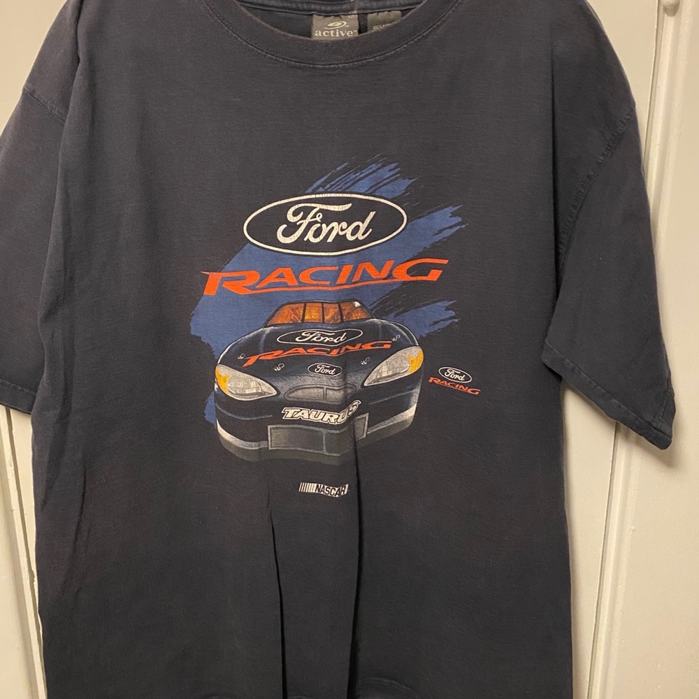 Navy Racing tee